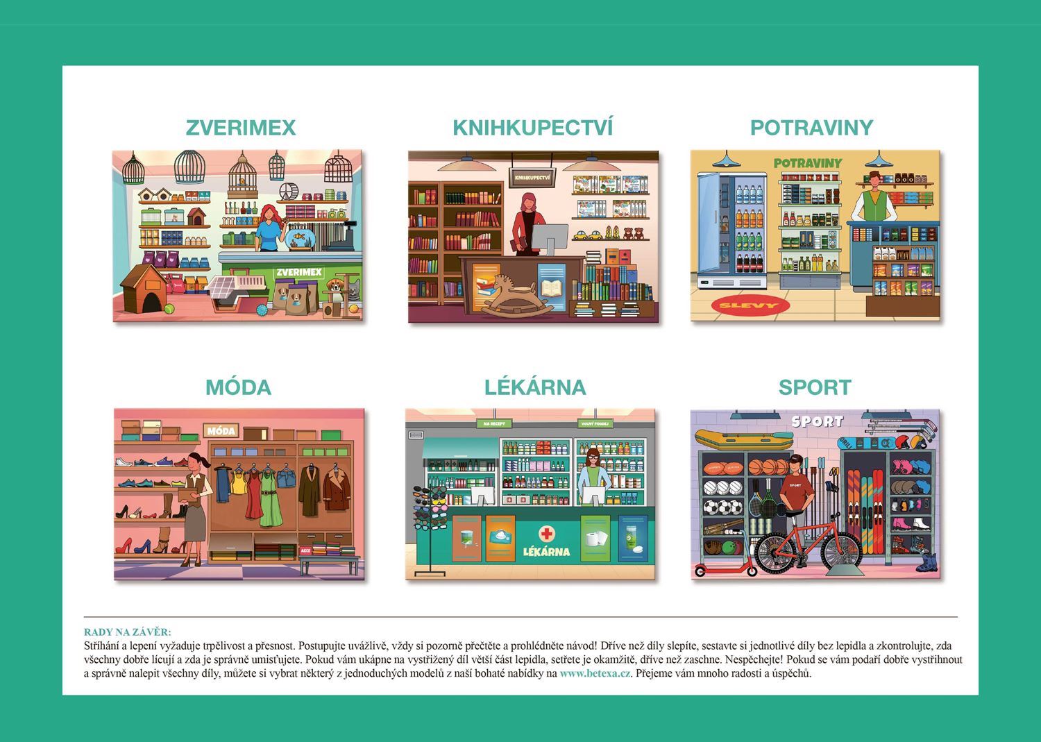 Začínáme vystřihovat V obchodě 4+