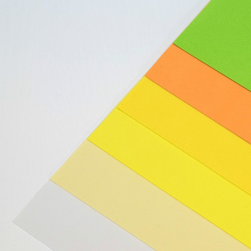 Pěnová guma Foamiran A4 (6ks) Žlutý mix