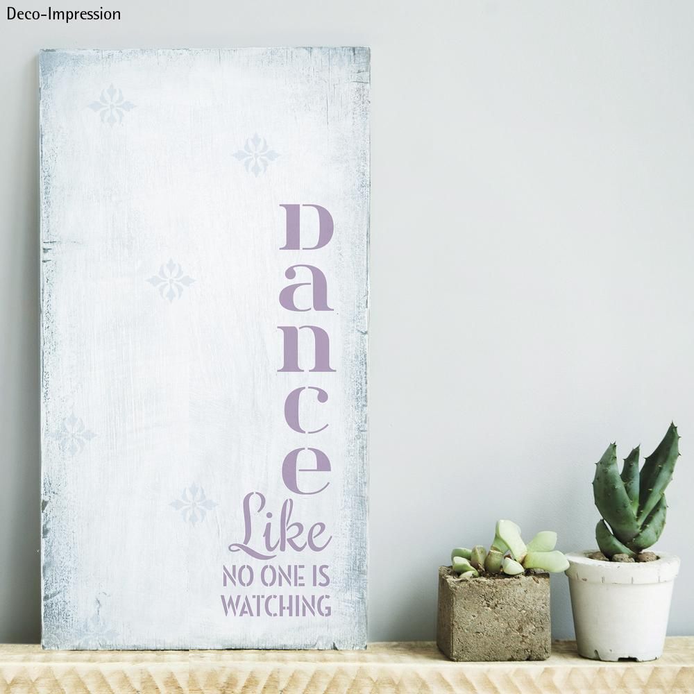 Šablony 2ks Žij, miluj...+ Dance... 