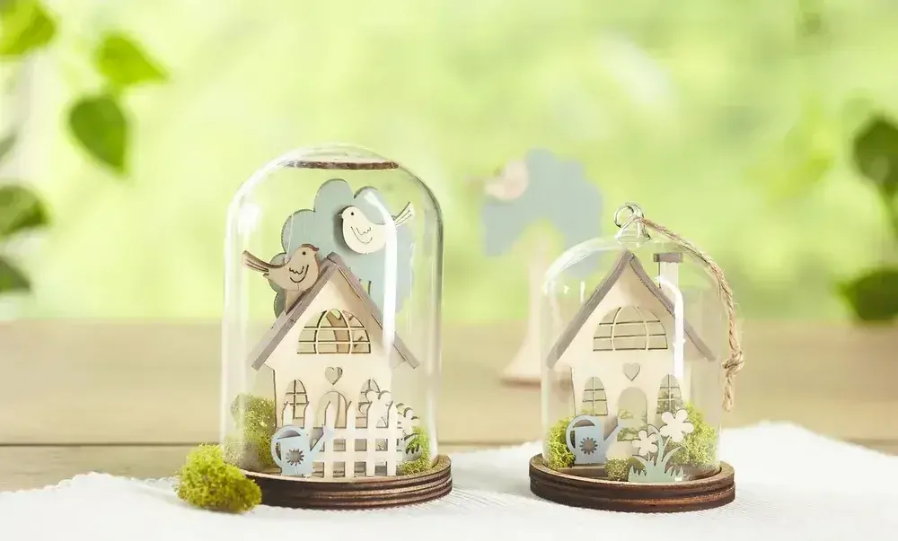 Dřevěná sestava Zahradní domečky 2 sestavy