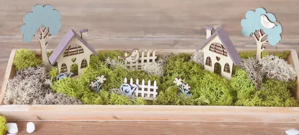 Dřevěná sestava Zahradní domečky 2 sestavy