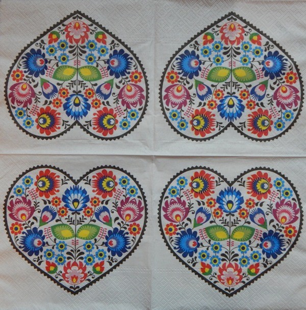 Ubrousek 33x33cm folk3