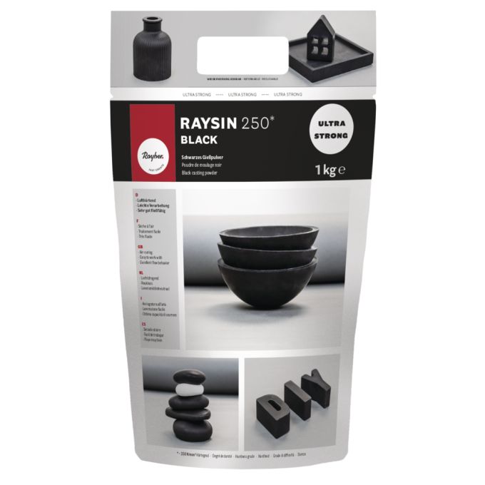 Modelářská sádra "Raysin 250" černá 1kg