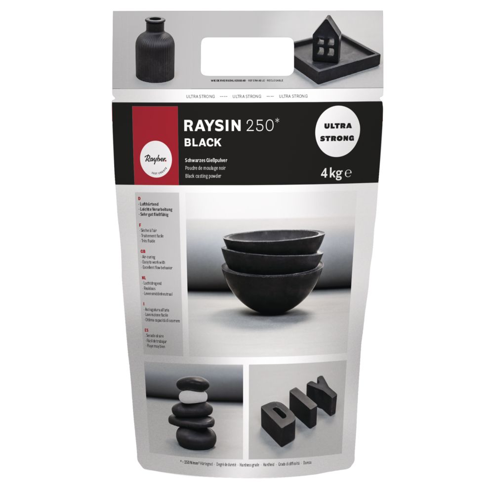 Modelářská sádra "Raysin 250" černá 4kg