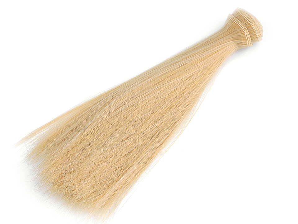 Paruka vlasy pro panenky 20cm blond