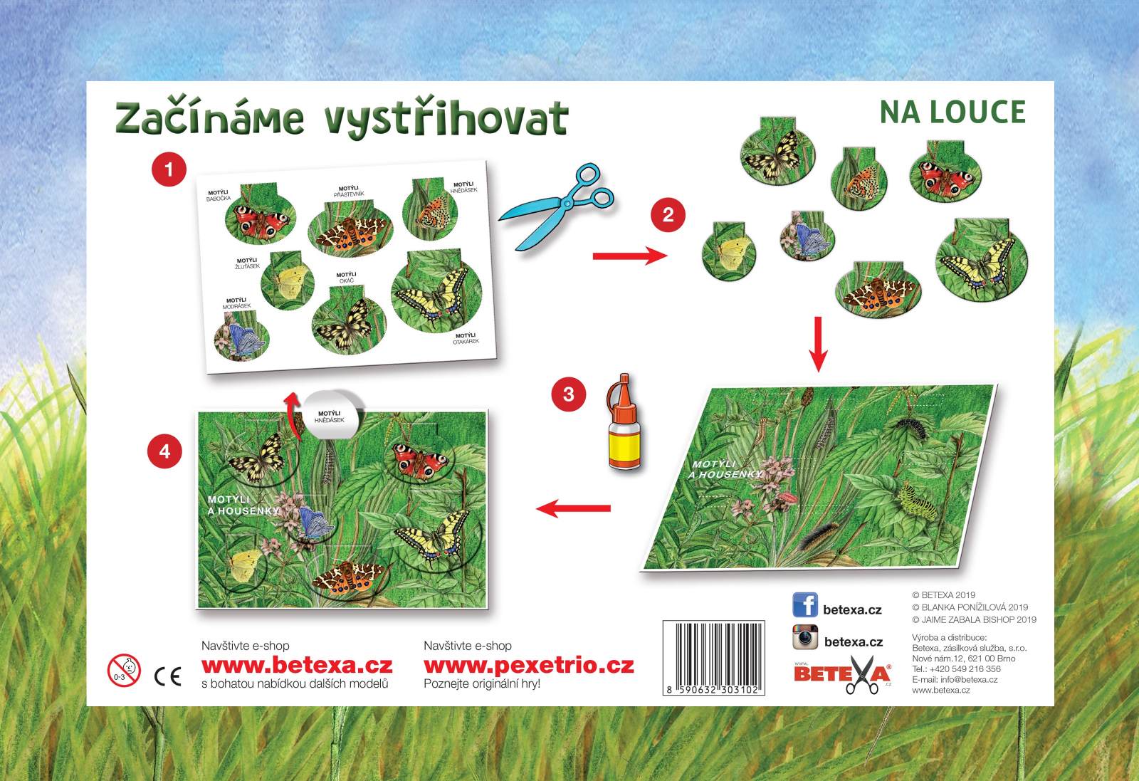 Začínáme vystřihovat  Na Louce