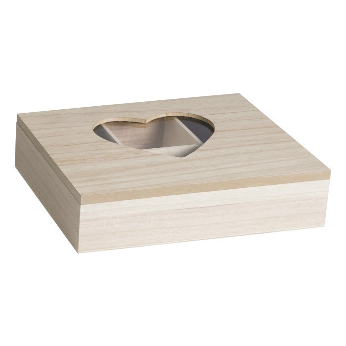 Dřevěná krabička truhlička 24x18x6cm