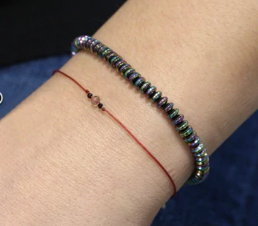 Šňůrka PES Ø0,5mm mentolová 25m