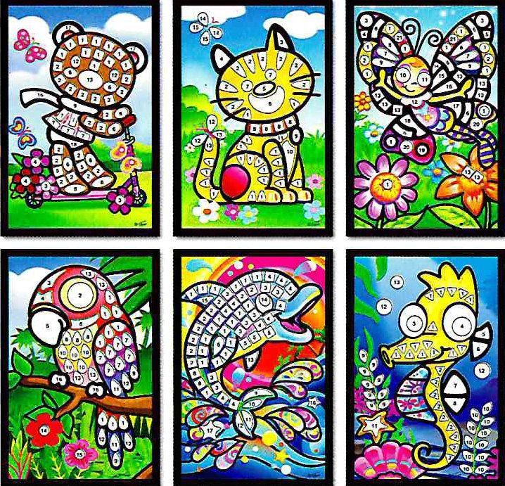 Třpytivý nalepovací obrázek mix 1ks