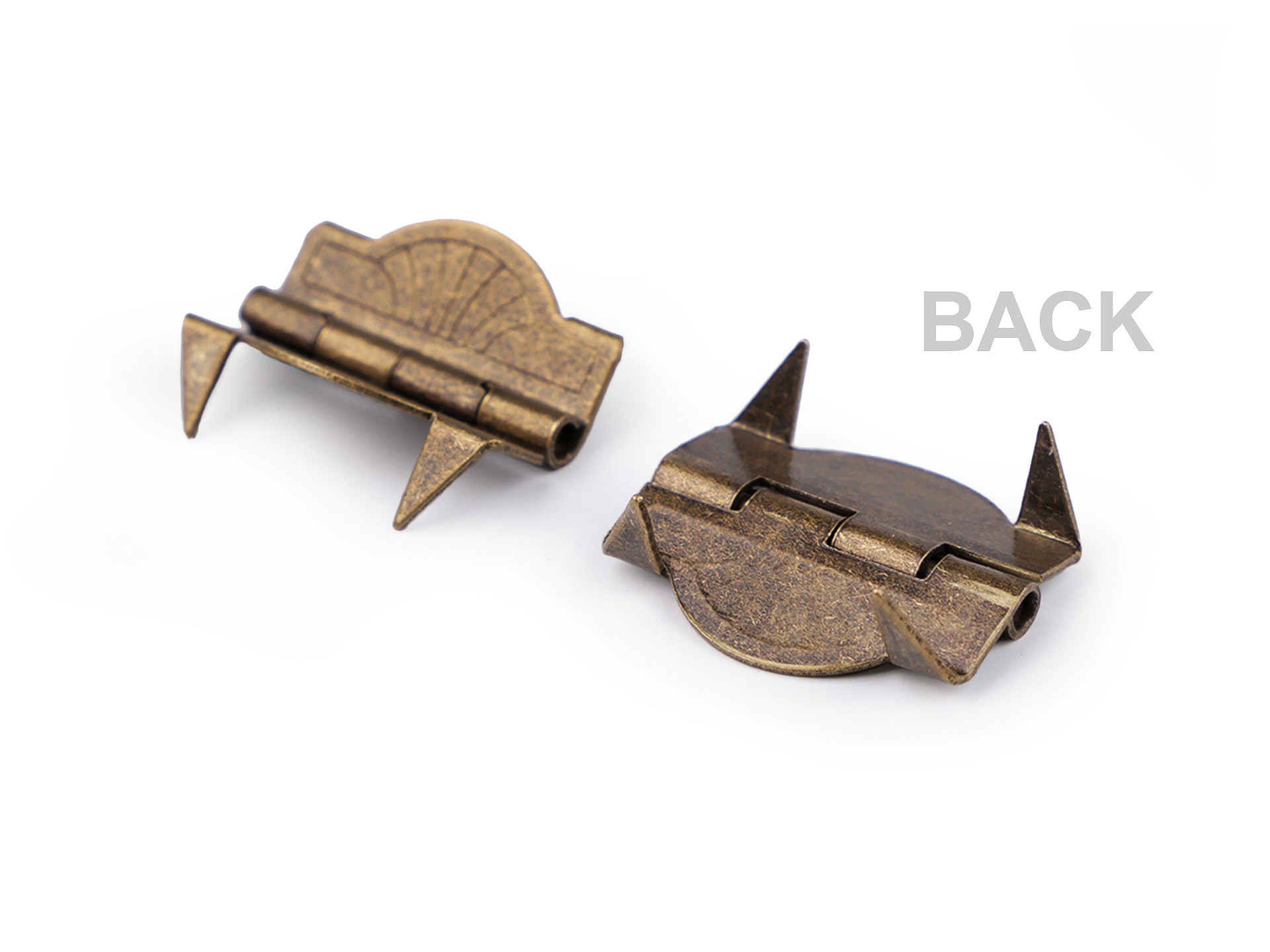 Závěs / pant kazetový 20x25mm staromosaz 1ks