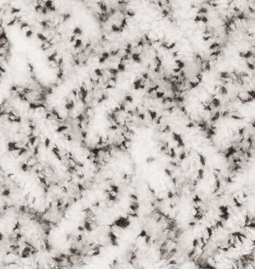 ...poslední 1ks Příze Puffy Alize bílá s černým žíháním