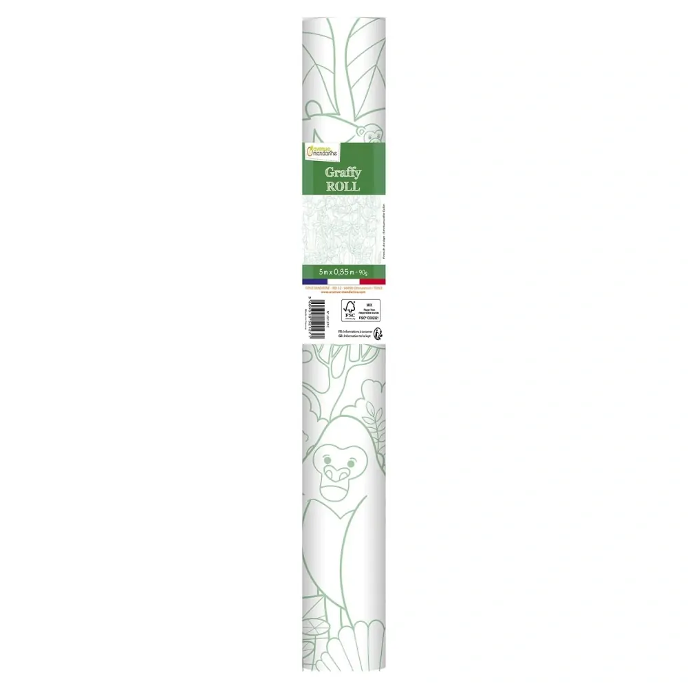Omalovánky v roli 5x0,35m - džungle zvířata