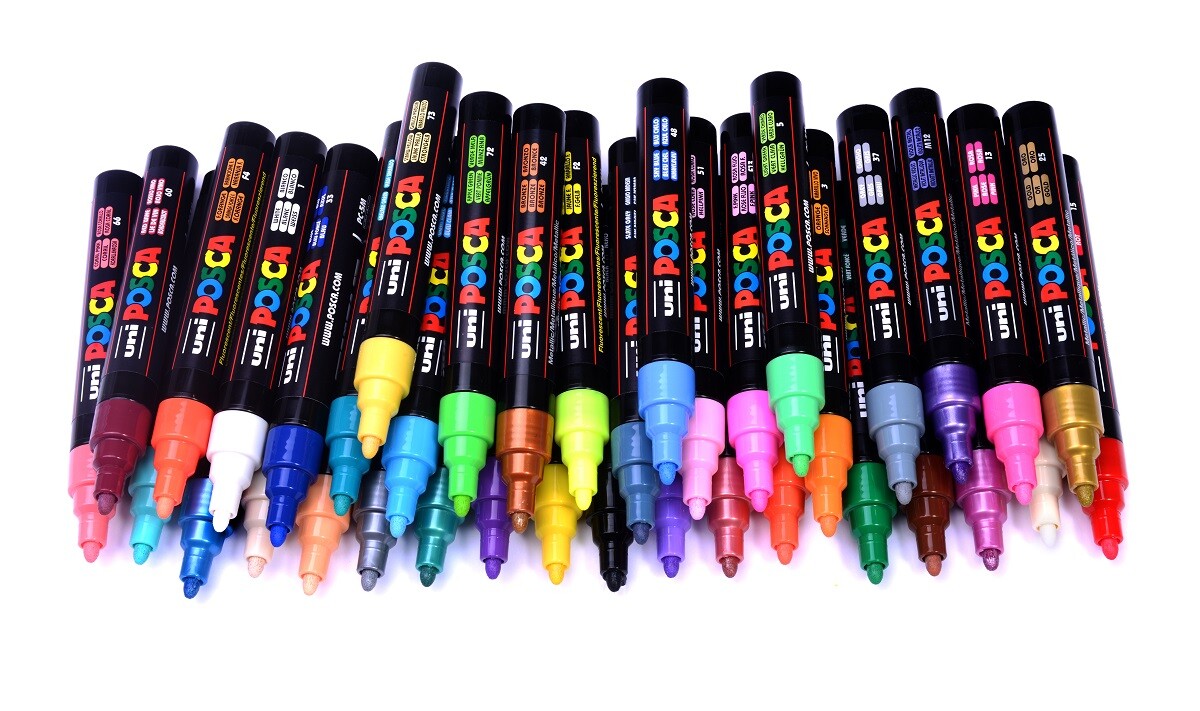 POSCA 5M červený popisovač hrot 1,8-2,5mm