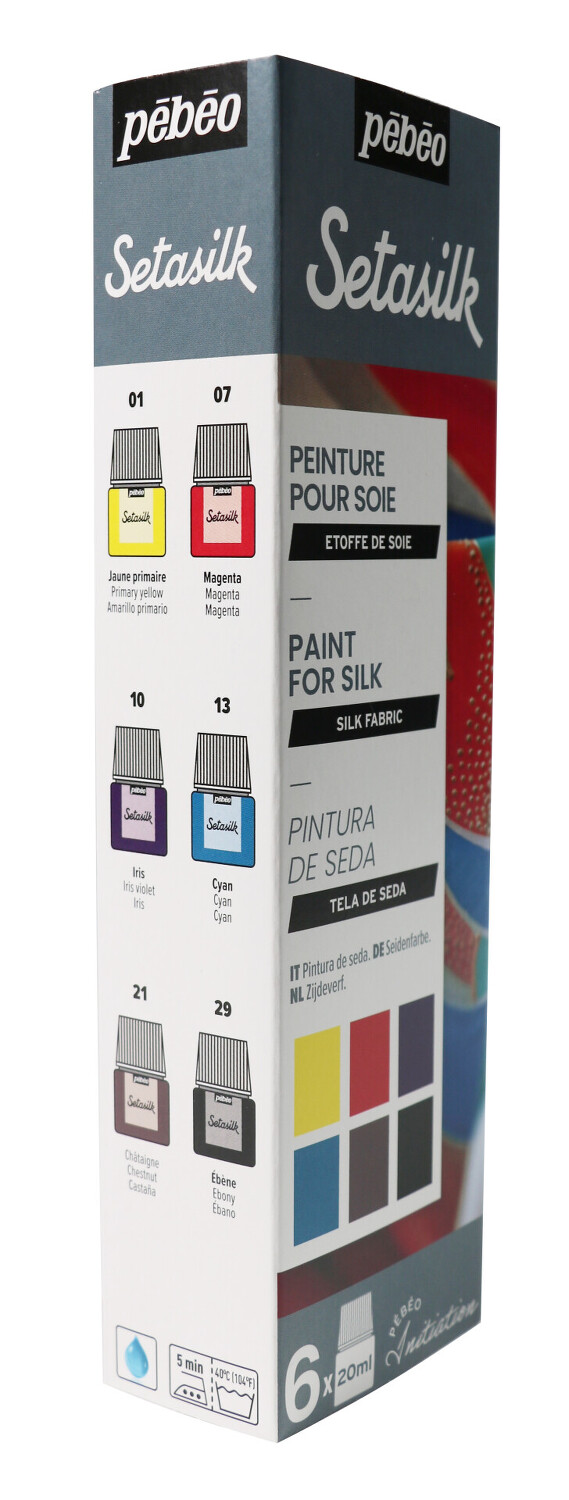 Sada barev na hedvábí Setasilk 6×20ml