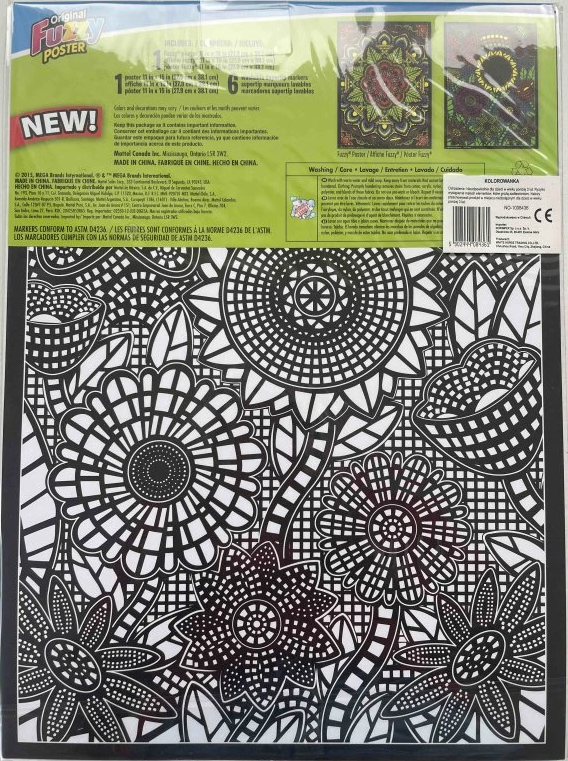 Sametové omalovánky 38x28cm Květina