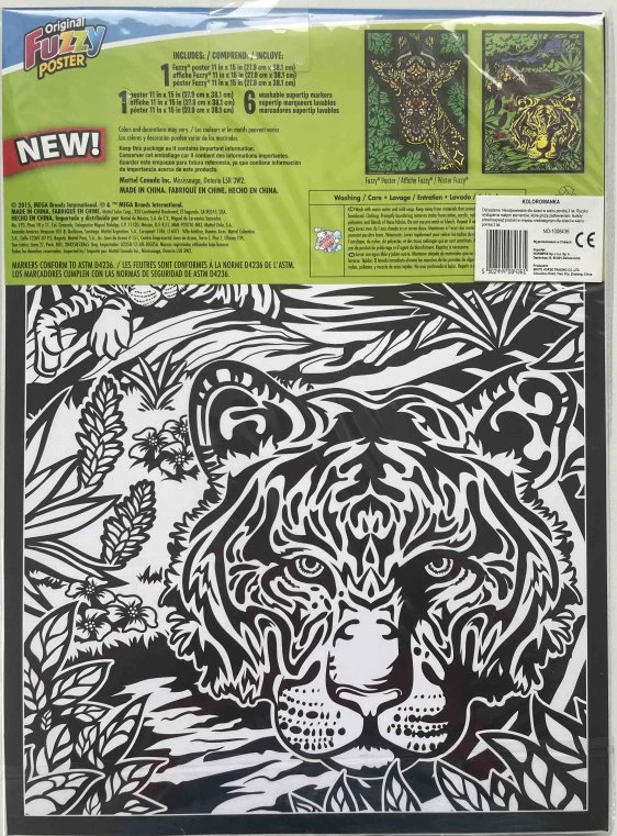 Sametové omalovánky 38x28cm Žirafa