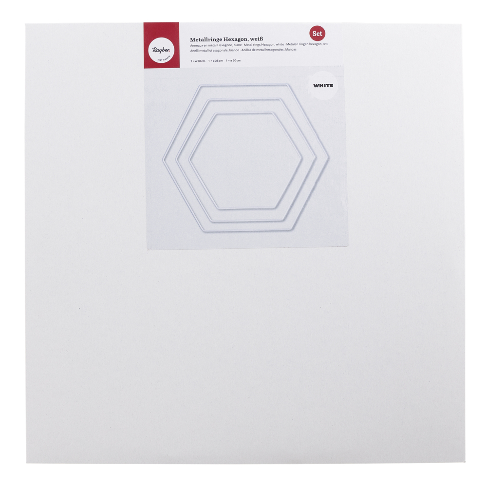 Sada drátěných polotovarů hexagon 3ks