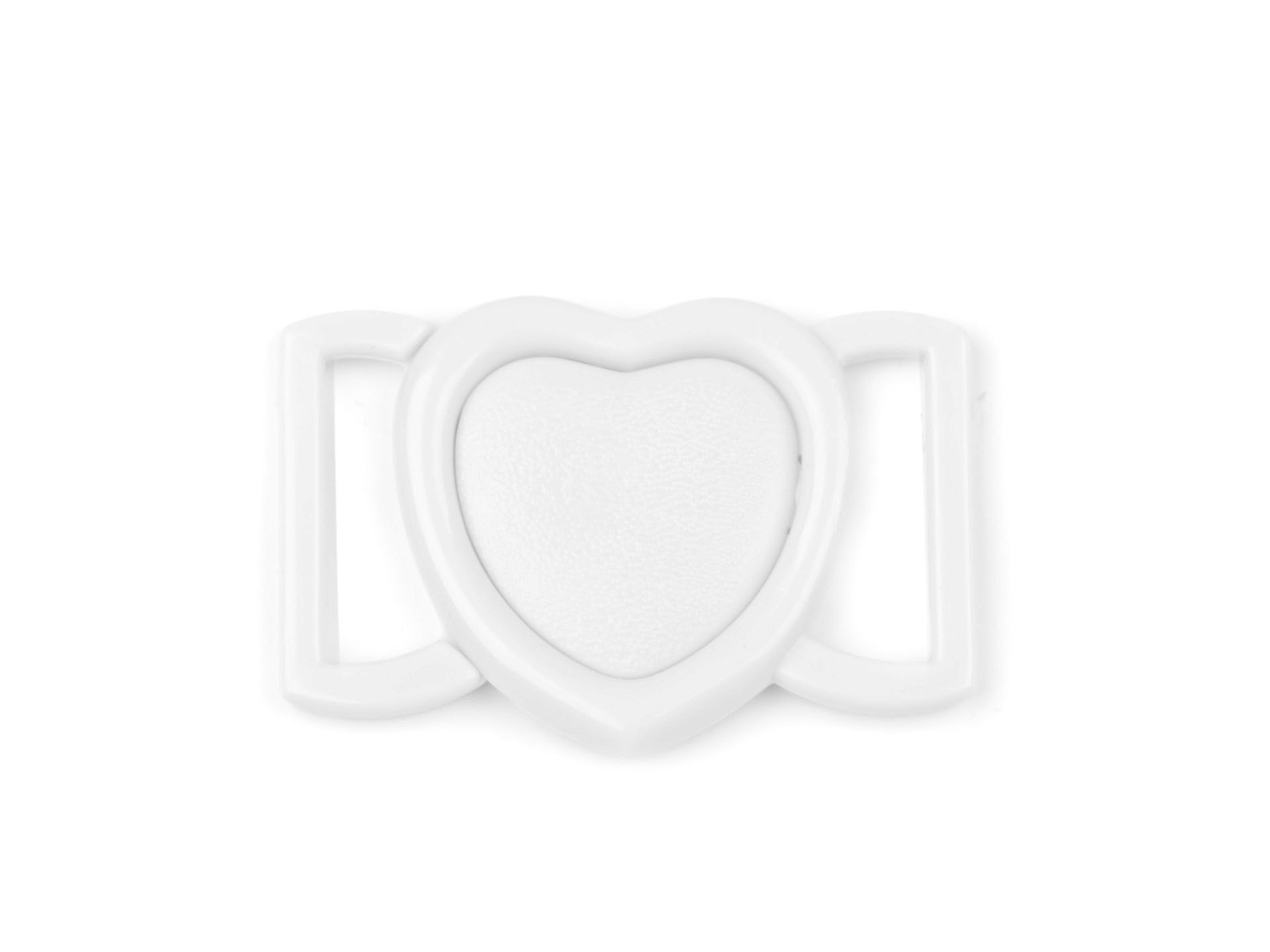 Zapínání srdce š20mm plast