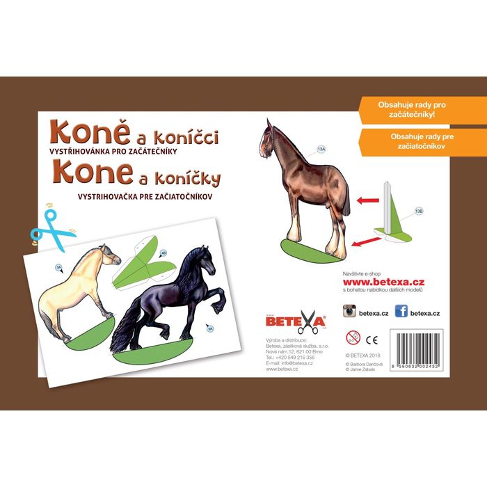 Vystřihovánky A4 Koně a koníčci