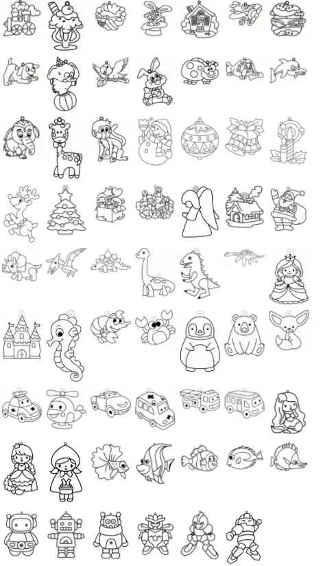 Závěsná sklíčka mix 1ks