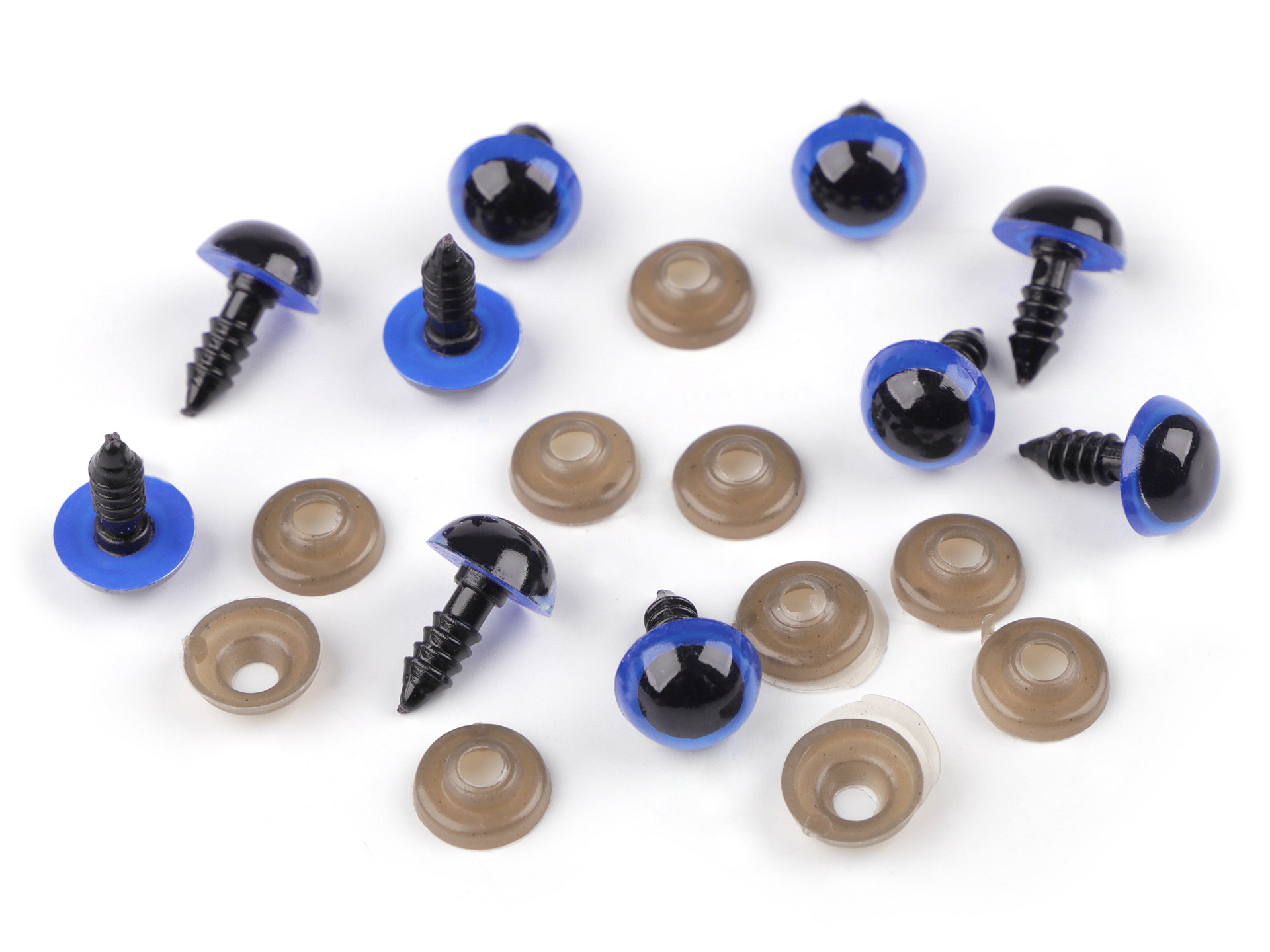 Bezpečnostní oči o12mm modrá 1ks