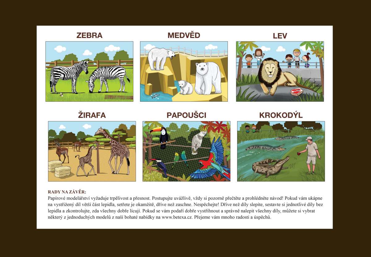 Začínáme vystřihovat  Jdeme do ZOO