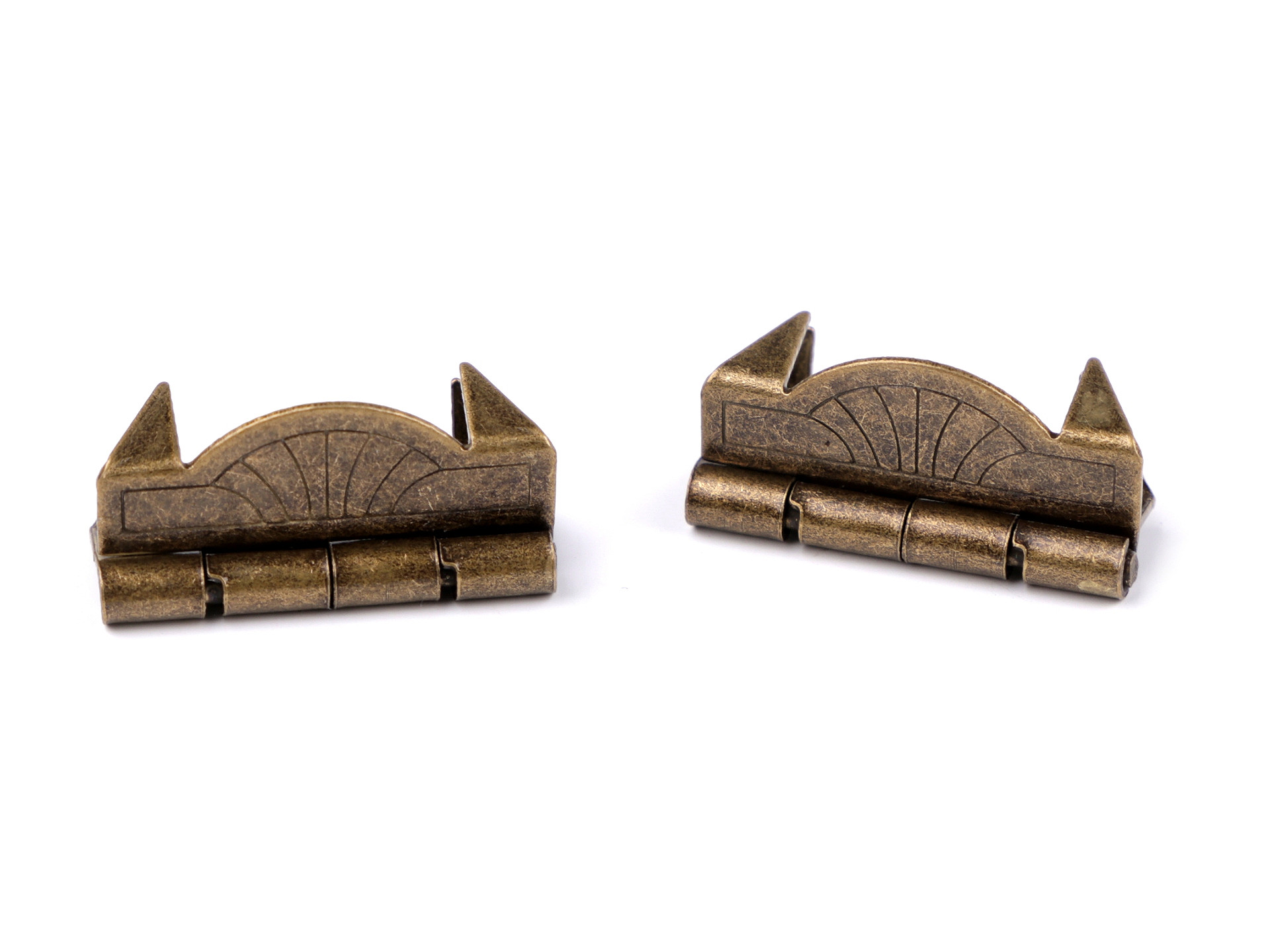 Závěs / pant kazetový 20x25mm staromosaz 1ks