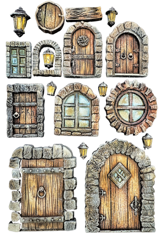 Silikonová forma na odlévání A5 - dveře okna