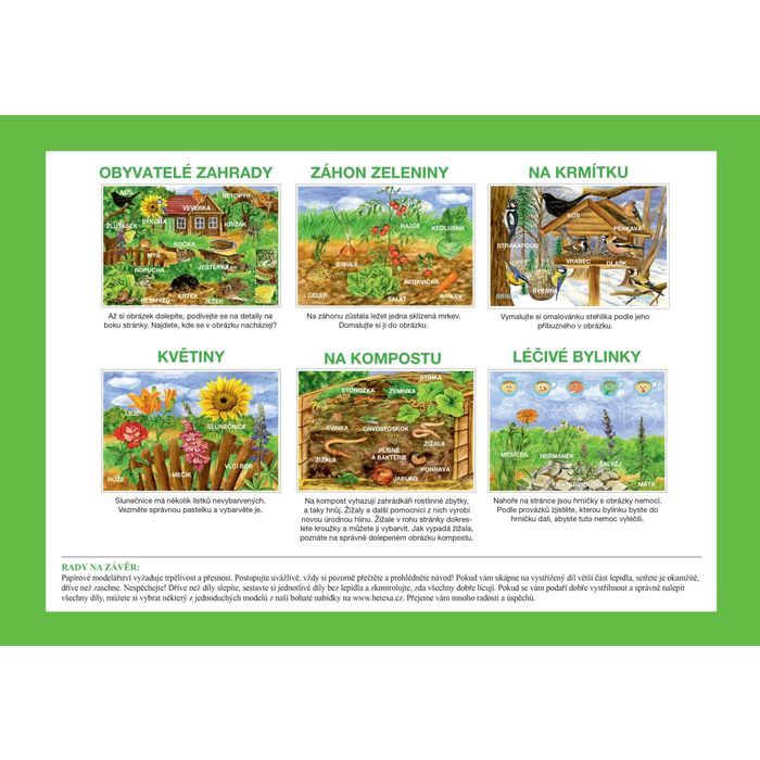 Začínáme vystřihovat  Zahrada