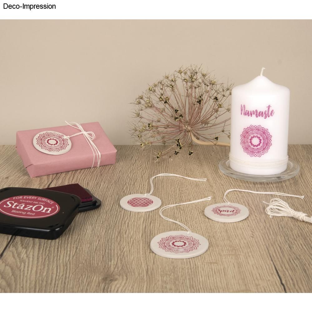 Gelová razítka Mandaly 97x205 mm 16 motivů a textů  