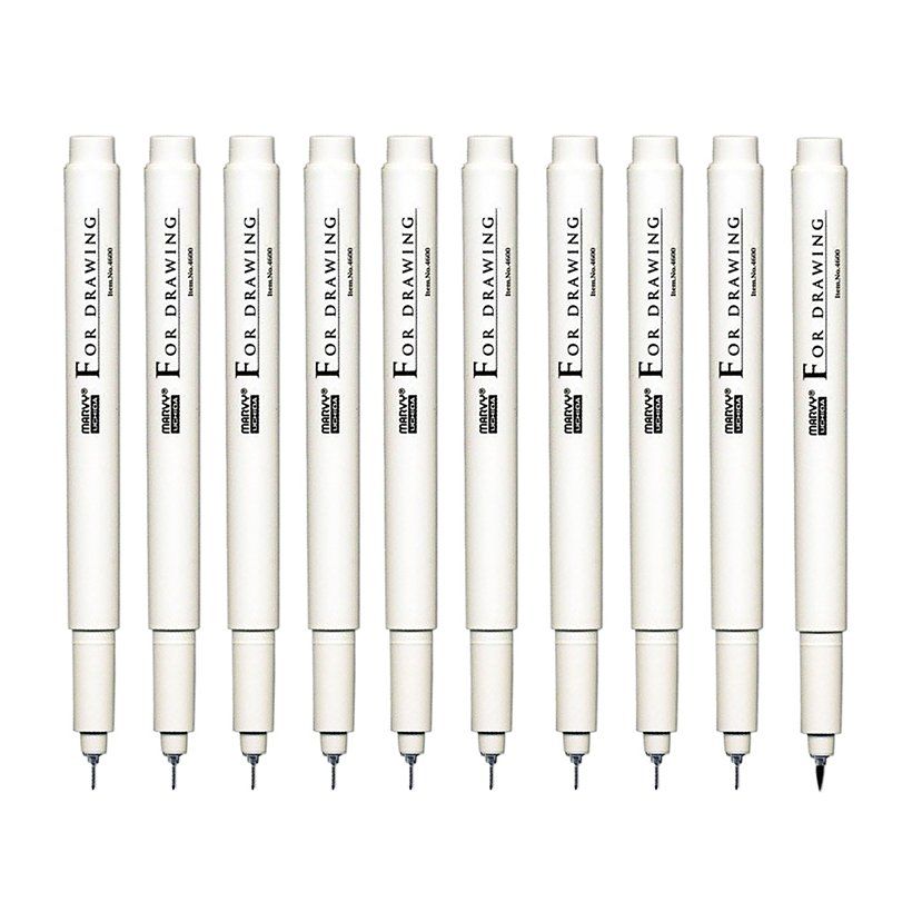 Popisovač technický Marvy černý 0,6mm
