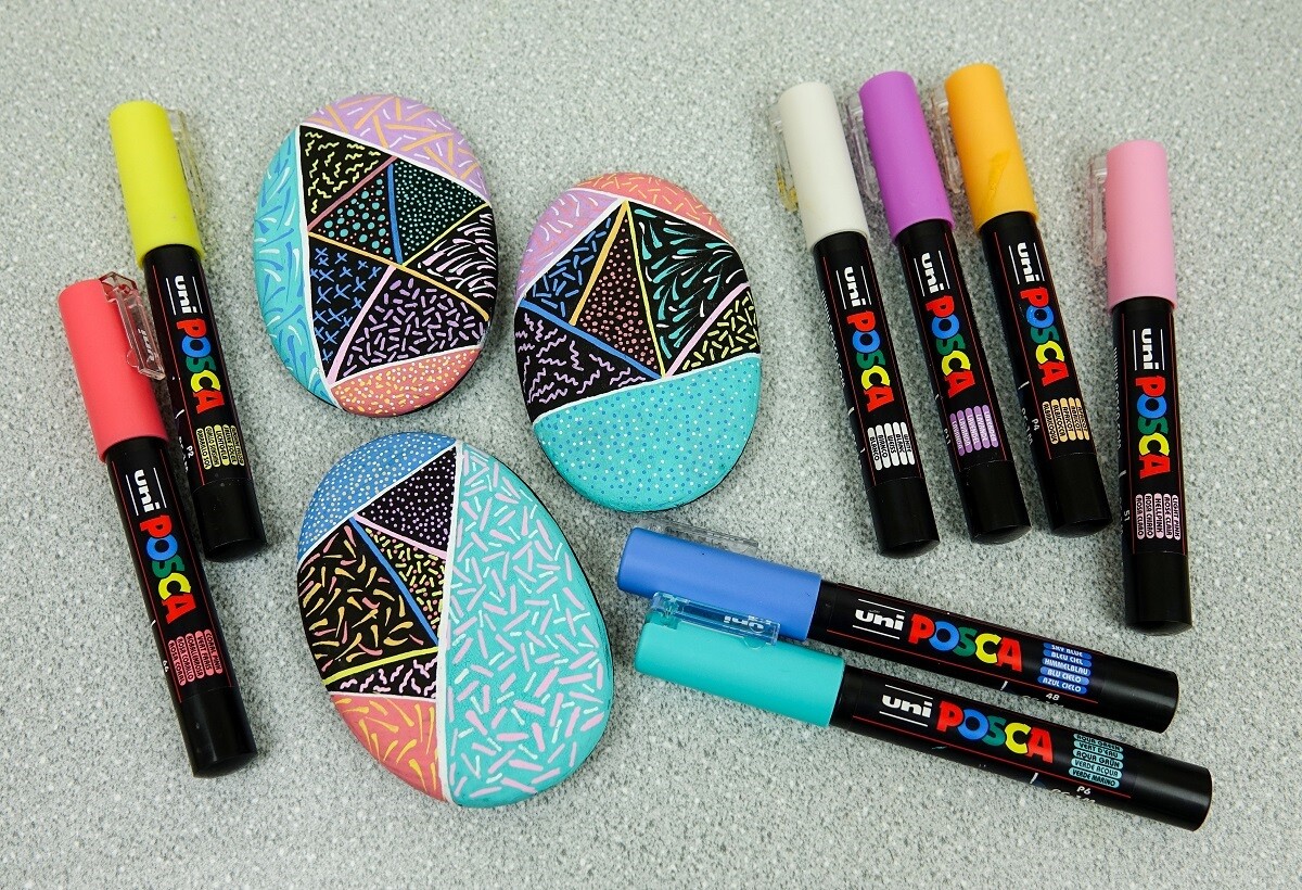 POSCA 1MR černý popisovač kovový hrot 0,7mm