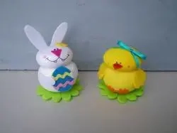 Skládačka Zajíček a kuřátko 1pár