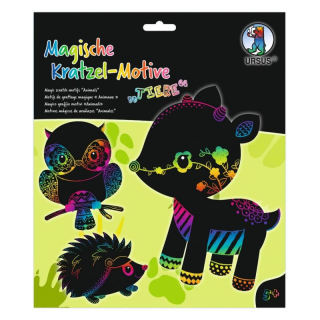 Škrábací obrázky sada Zvířátka (6ks)