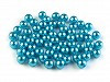 Plastové korálky Ø8mm 40g tyrkys 