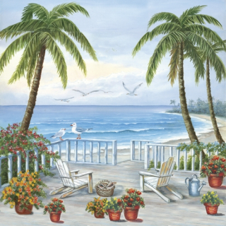 Rýžový rice papír 50x50cm moře