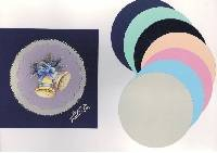 Výřezy 3D kruh o10cm mix barev 5ks