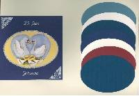 Výřezy 3D ovál 11x7cm mix barev 5ks