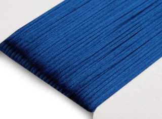 Šňůra saténová o1mm 1m modrá