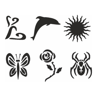 Šablony samolepící 15x20cm 