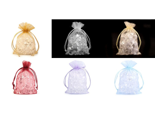 Dárkový sáček organza 1ks 10x15cm mix barev