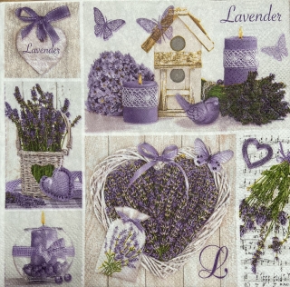 Ubrousek 33x33cm Levandule