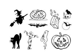 Gelová razítka halloween