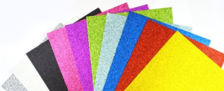 Pěnovka moosgumi třpytivá 2mm 10ks mix 