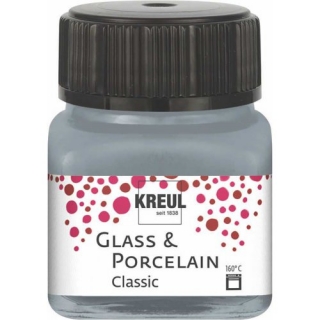 Barva na sklo a porcelán 20ml metalická stříbrná classic