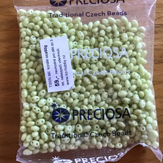 Korálky Preciosa TWIN cca50g ...poslední 1ks