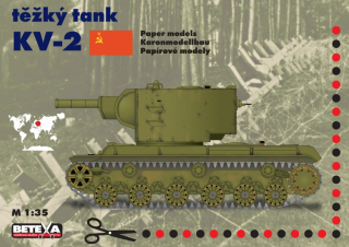 Vystřihovánka Tank KV-2