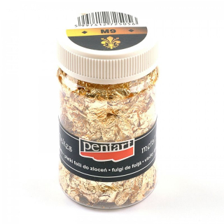 Metalické vločky zlaté M9 (1g)