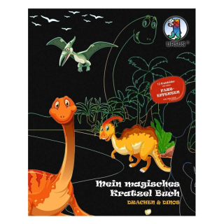 Škrábací obrázky sada Dinosauři (12ks)