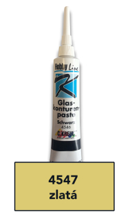 Kontura na sklo zlatá 20ml